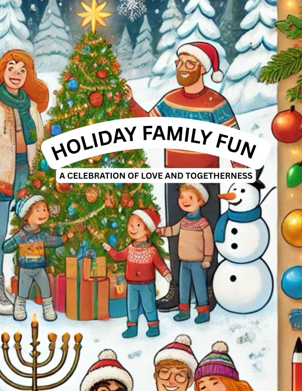 Holiday Family Fun: Inclusive Winter Coloring Book: A Celebration of Love and Togetherness