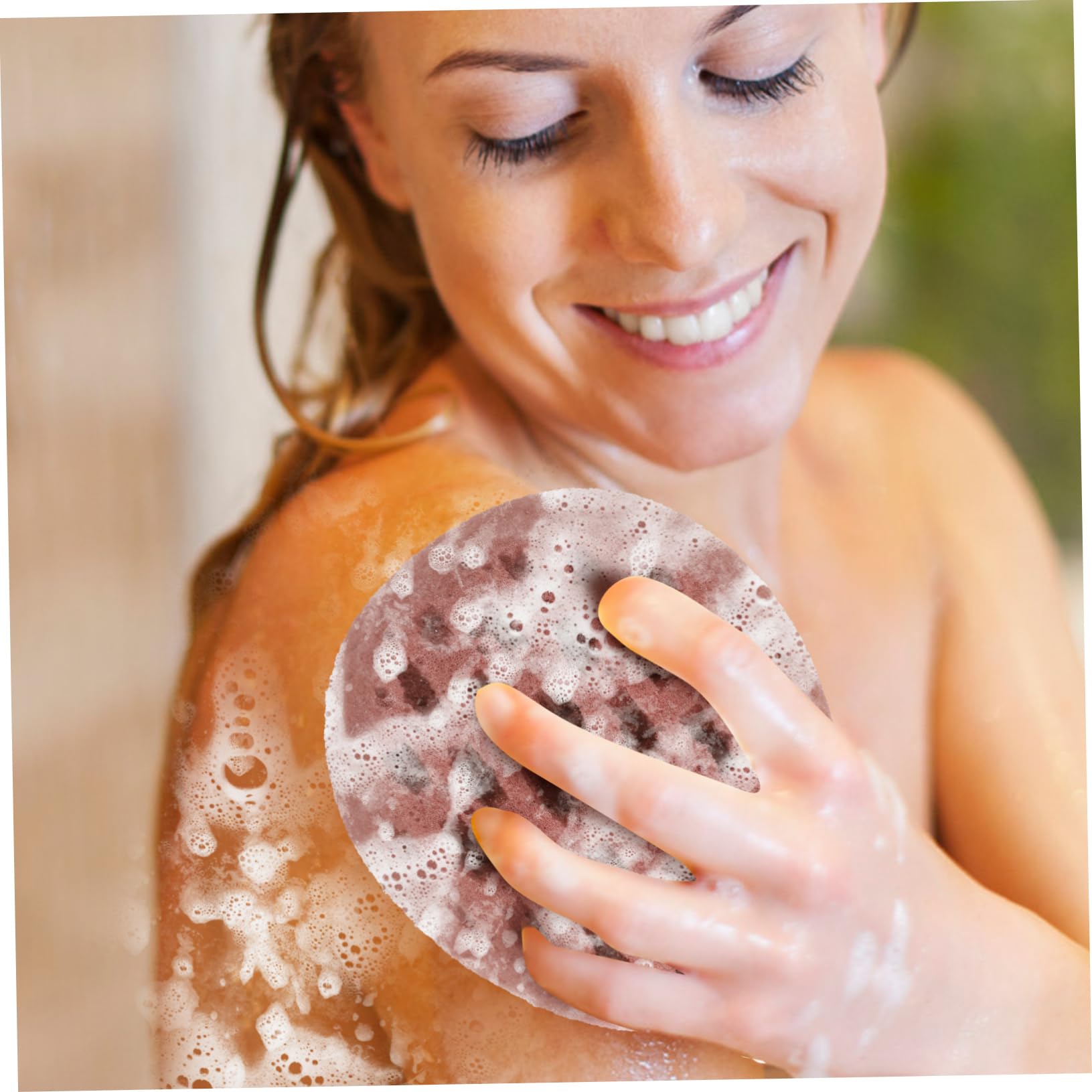 Healeved 4piezas Esponja De Baño y Reutilizable Para Cuerpo Exfoliante Natural Para Masaje y Limpieza Para Bebés y Fiestas