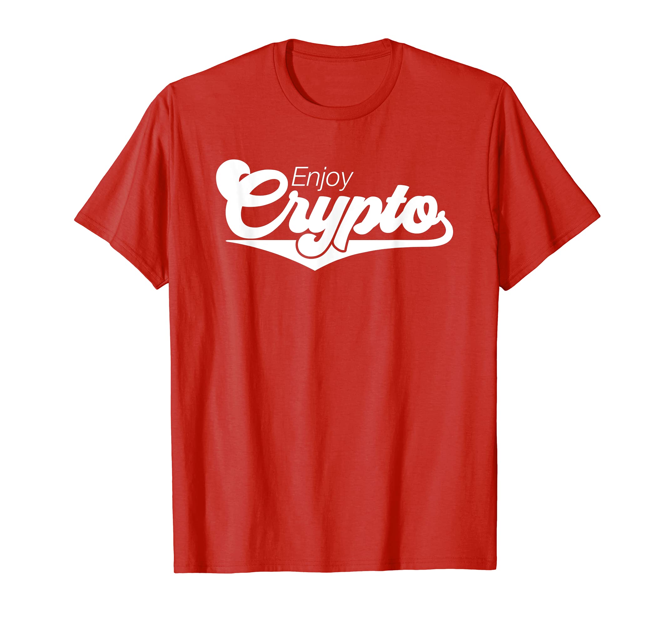 Cool Cryptocurrency Apparel EmporiumEnjoy Crypto, Funny Retro Cryptocurrency, Bitcoin, HODL T-ShirtOEKO-TEX STANDARD 100