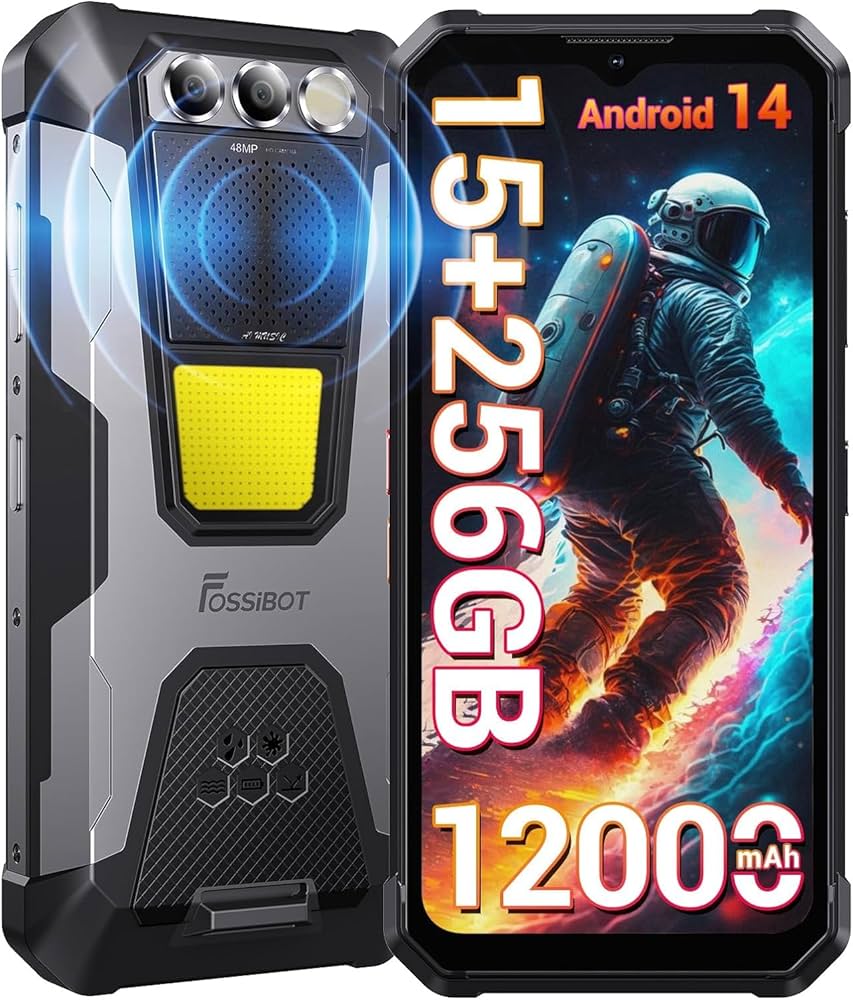 [ジャンク] FOSSiBOT F109 5G スマホ Android 14 FOSSiBOT F109 5G 24GB+256GB 6.745-Inch Main & 1.32-inch