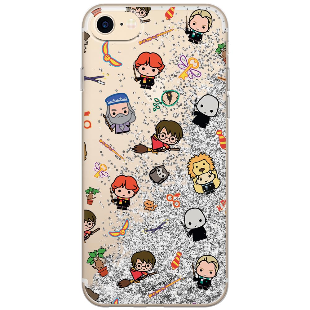 ERT GROUP mobile phone case for Apple Iphone 7/8/ SE 2/ SE 3 original and officially Licensed Harry Potter pattern Harry Potter 026 optimally adapted to the mobile phone, with glitter overflow effect