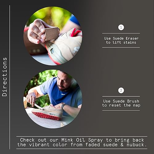 Vista 4 de Reshoevn8r Nubuck Kit limpiador de zapatos de gamuza para restauración y extensión