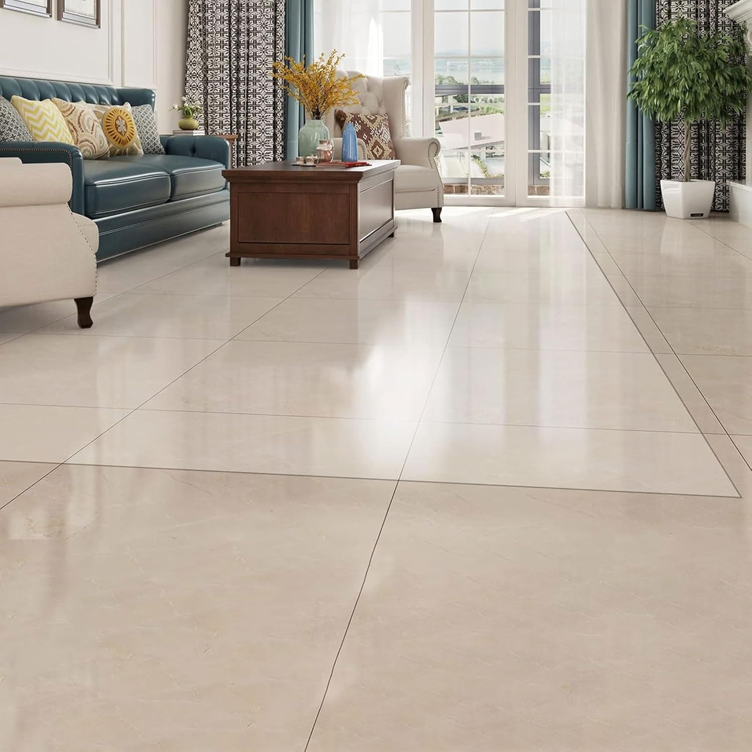 DRemdo Glass Floor Mat for Office Chair, Transparent