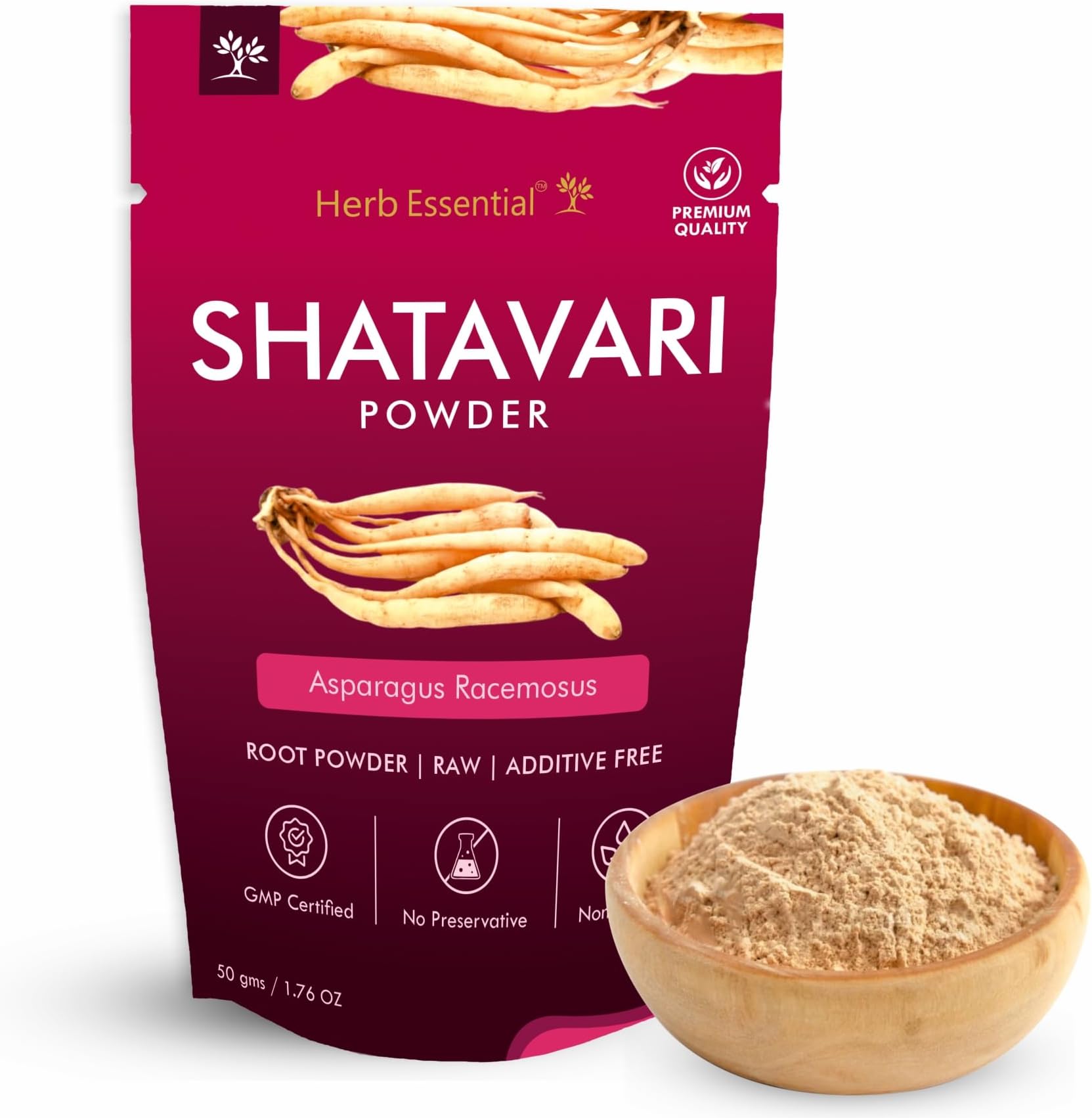 Herb Essential Shatavari Powder 50g, Ayurvedic Herbal Supplement