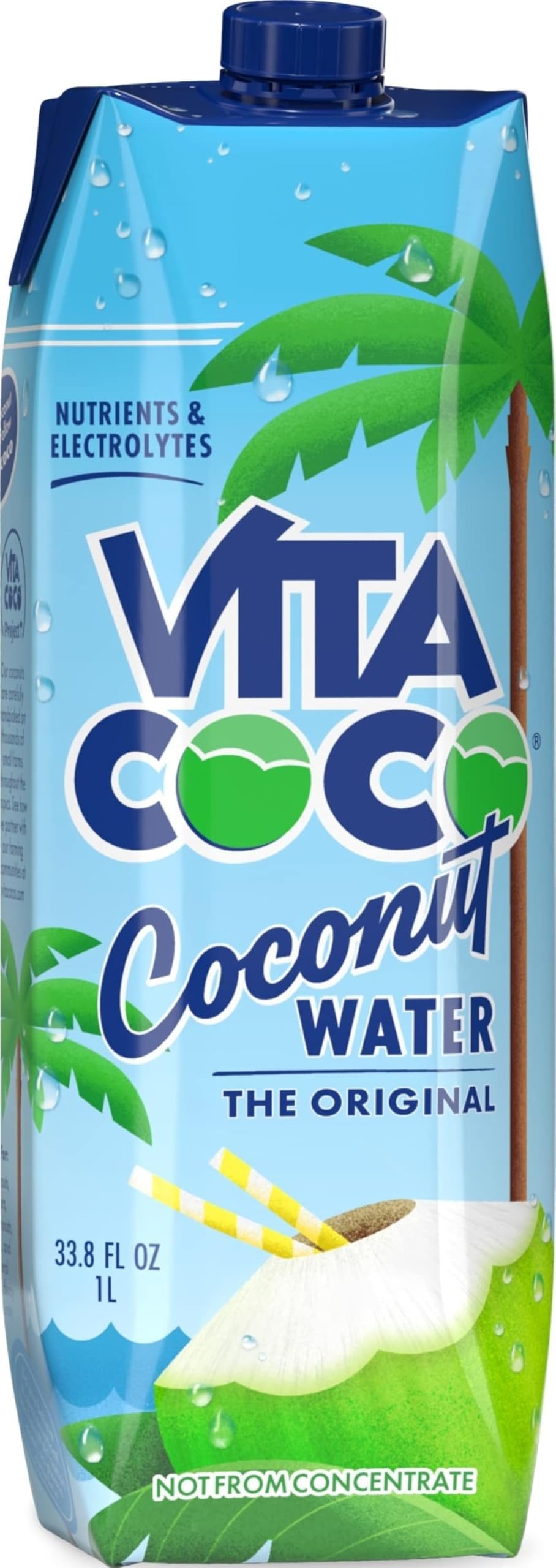 Coconut Water, Pure, 33.8 Fl Oz