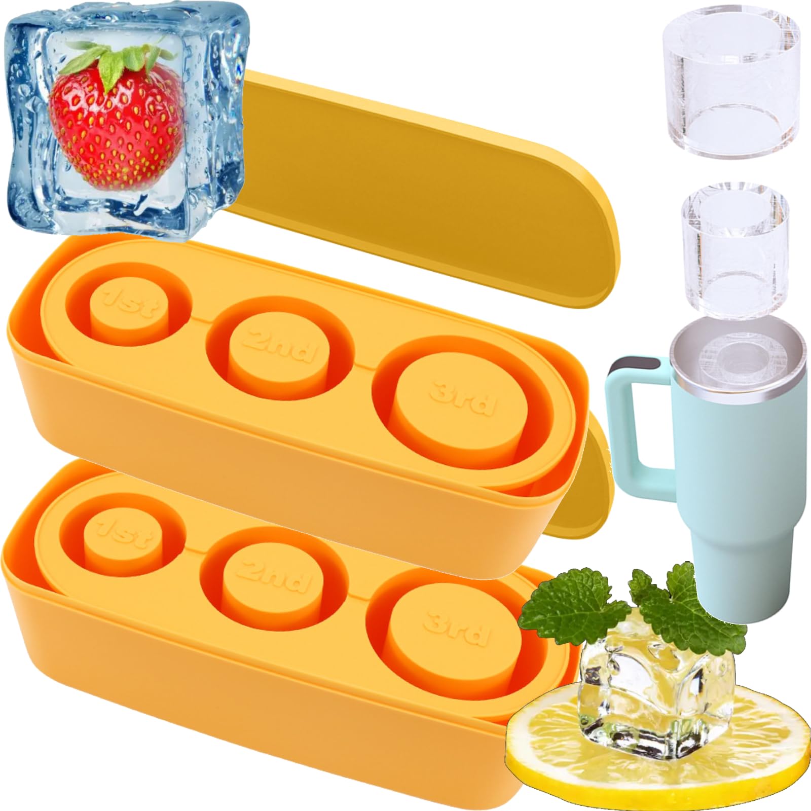 Bac à Glaçons Pour Moule à Glace, Plateau à Glaçons Peu Encombrant