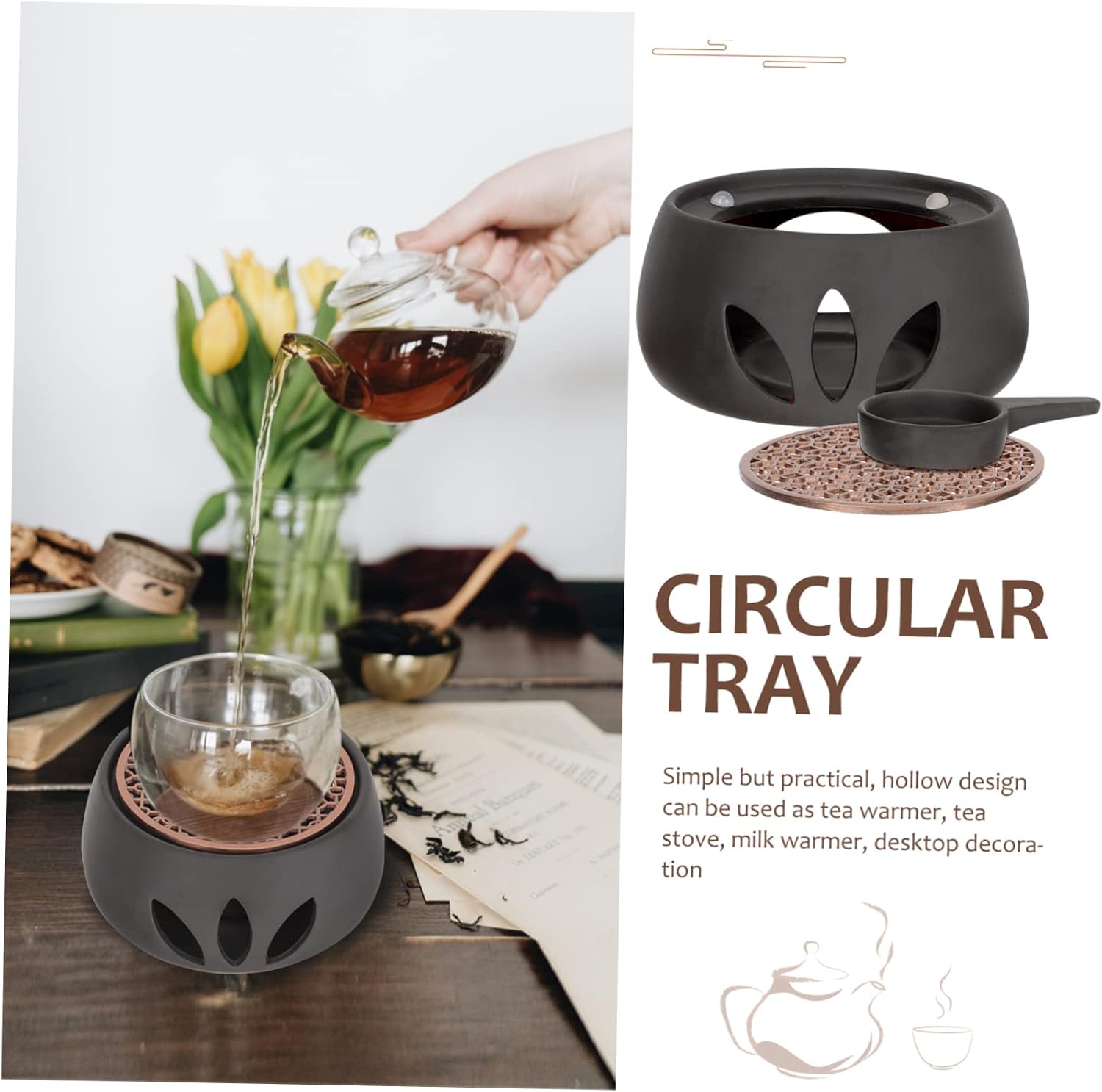 Modern Tea Warmer Ceramic Teapot Warmer for Loose Leaf Tea Home Kitchen Party Use