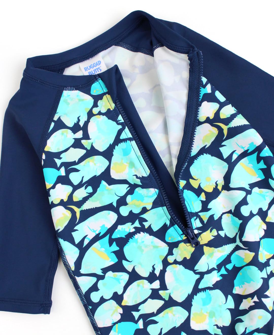 RuggedButts Long Sleeve Logo Rash Guard | Periwinkle Blue main image 1