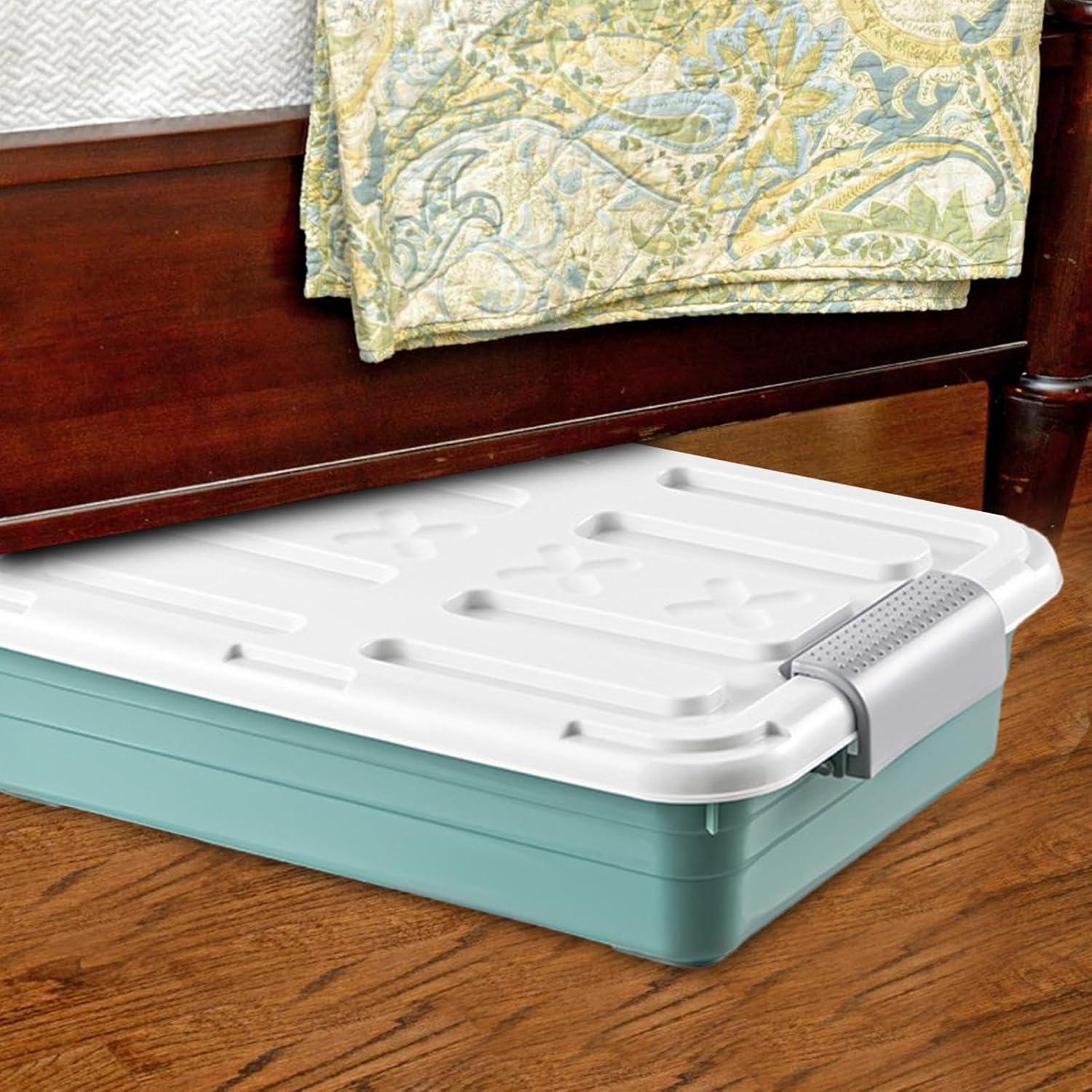 Under Bed Storage Box - Waterproof Under Bed Storage Containers With Casters | Large Underbed Storage Containers Clothes, Strong Load-Bearing Organizing Boxfor Toy, Clothing