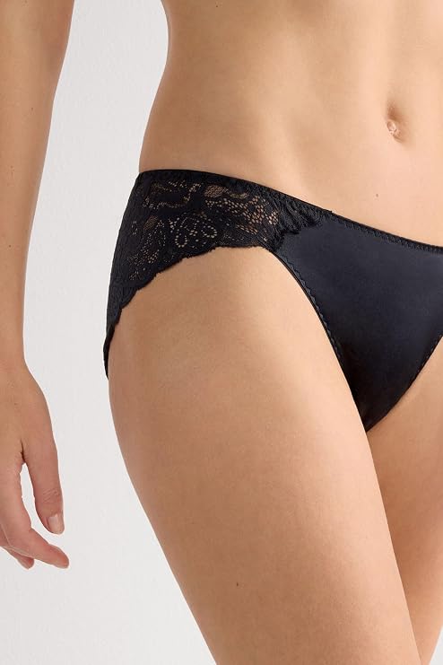 Intimissimi Lace and Silk Bikini Briefs