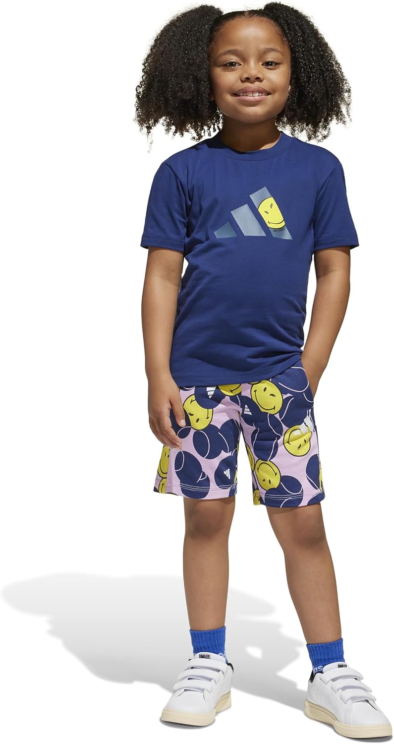 adidas Kids' Smiley World Shorts Summer Set