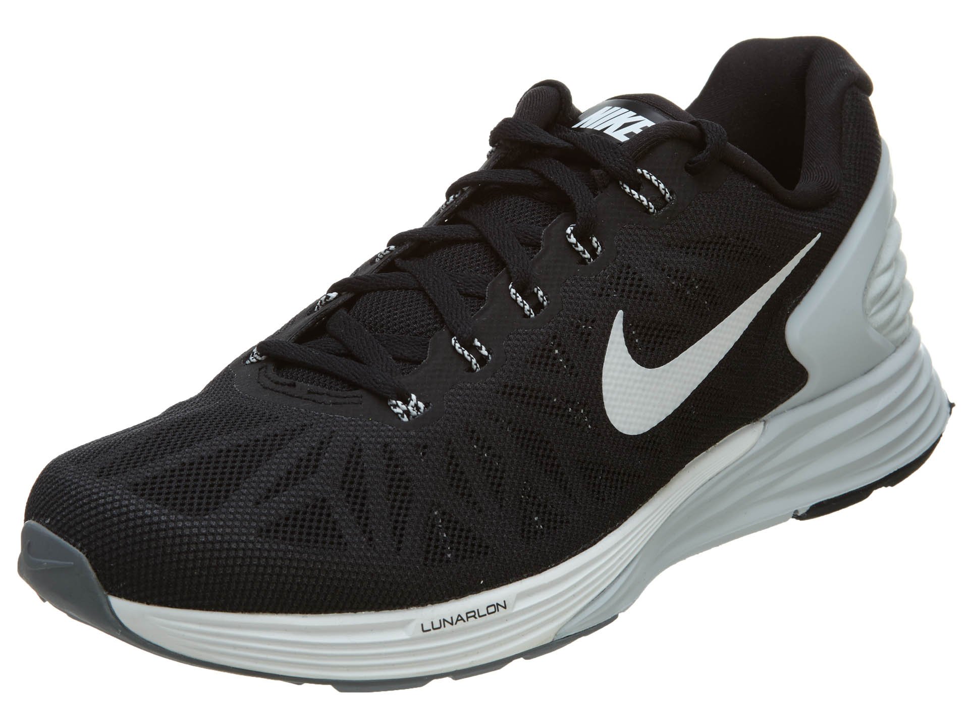Nike Womens Lunarglide Black White Pr Platinum Cl Gry
