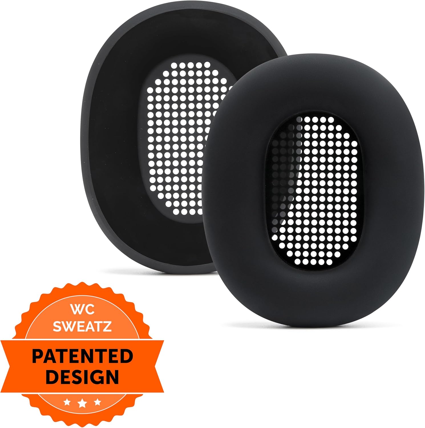 WC SweatZ XM5 - Patented Earpad Sweat Covers for Sony WH1000XM5 by Wicked Cushions | Full 360 Earpad Protection | Sweatproof & Easily Washable | Black - Image 8
