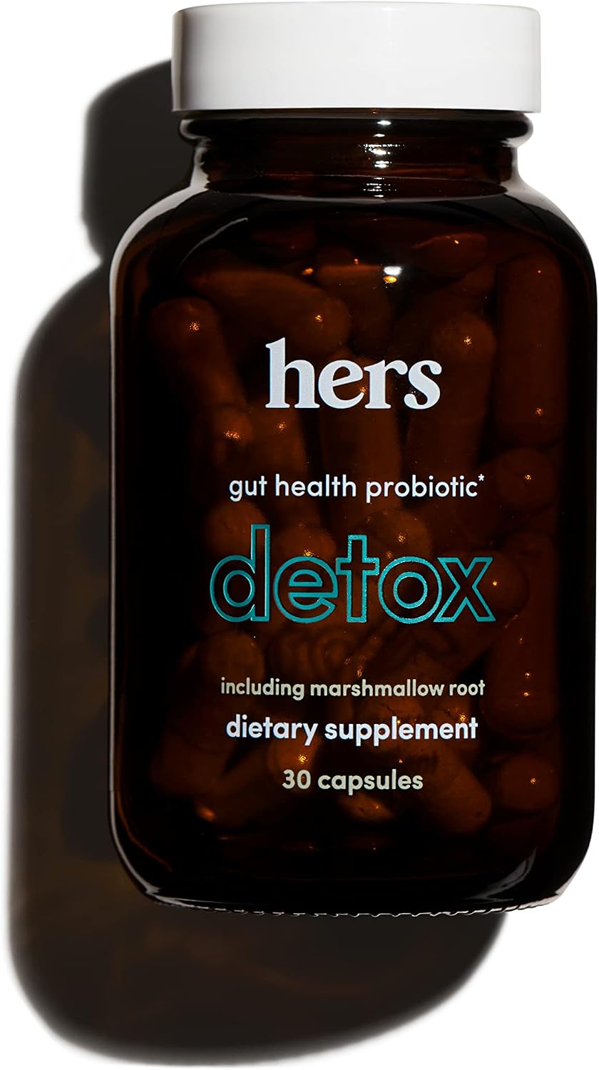 Hers Detox Supplement - Women's Probiotic Supplement for Detoxing - Helps Support a Healthy Digestive System - Vegetarian - 30 Capsules