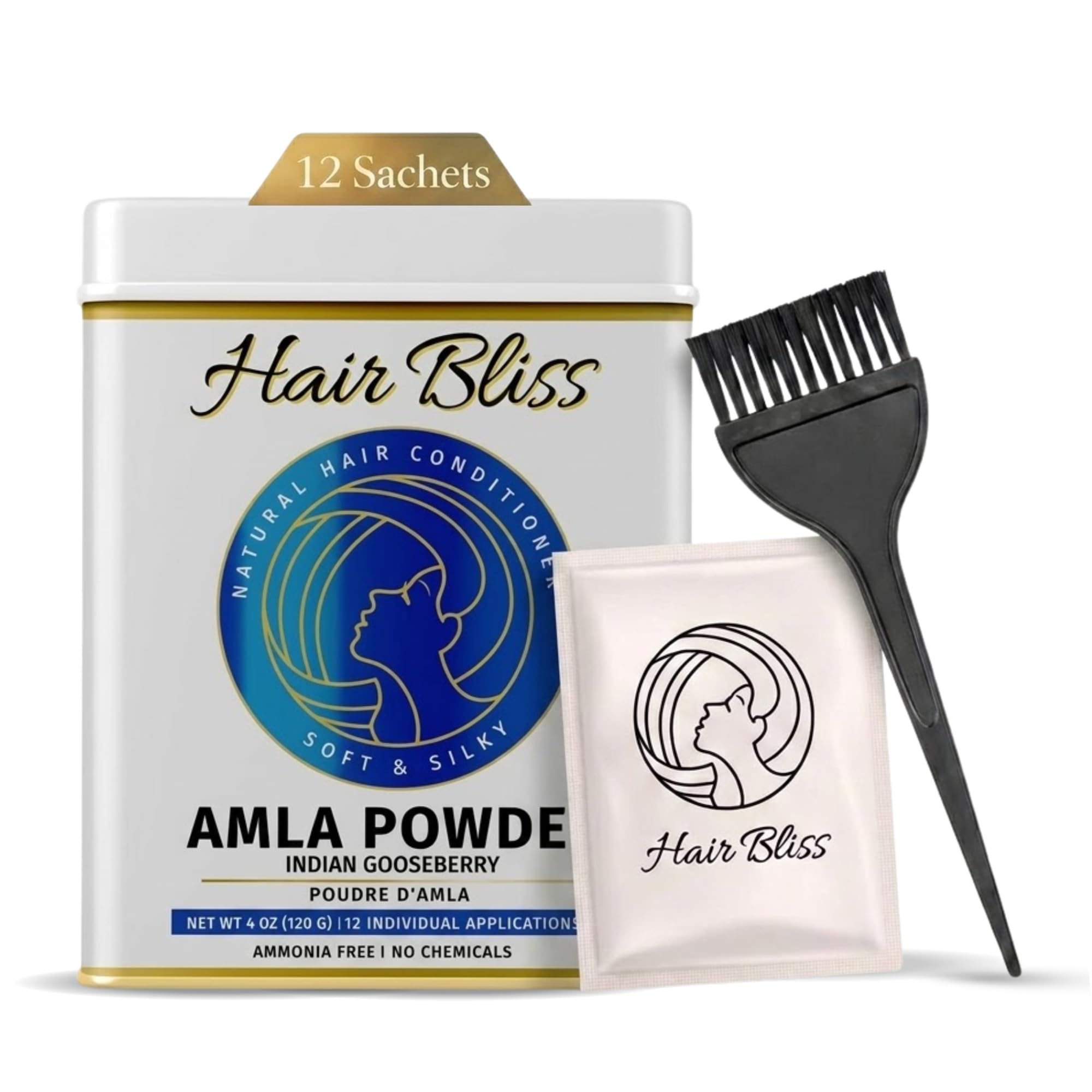 Pride Of India - Indian Amla (Amalaki) Gooseberry Berry Herbal Hair & Skin Care Powder, Half Pound, 100% Natural, 8oz Natural Amla Powder