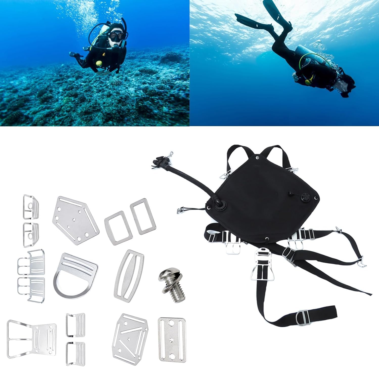 Support de Ceinture de Plomb for plongée sous-Marine, pièce de Rechange en Acier Inoxydable, Support de Ceinture latéral for Poids léger de plongée