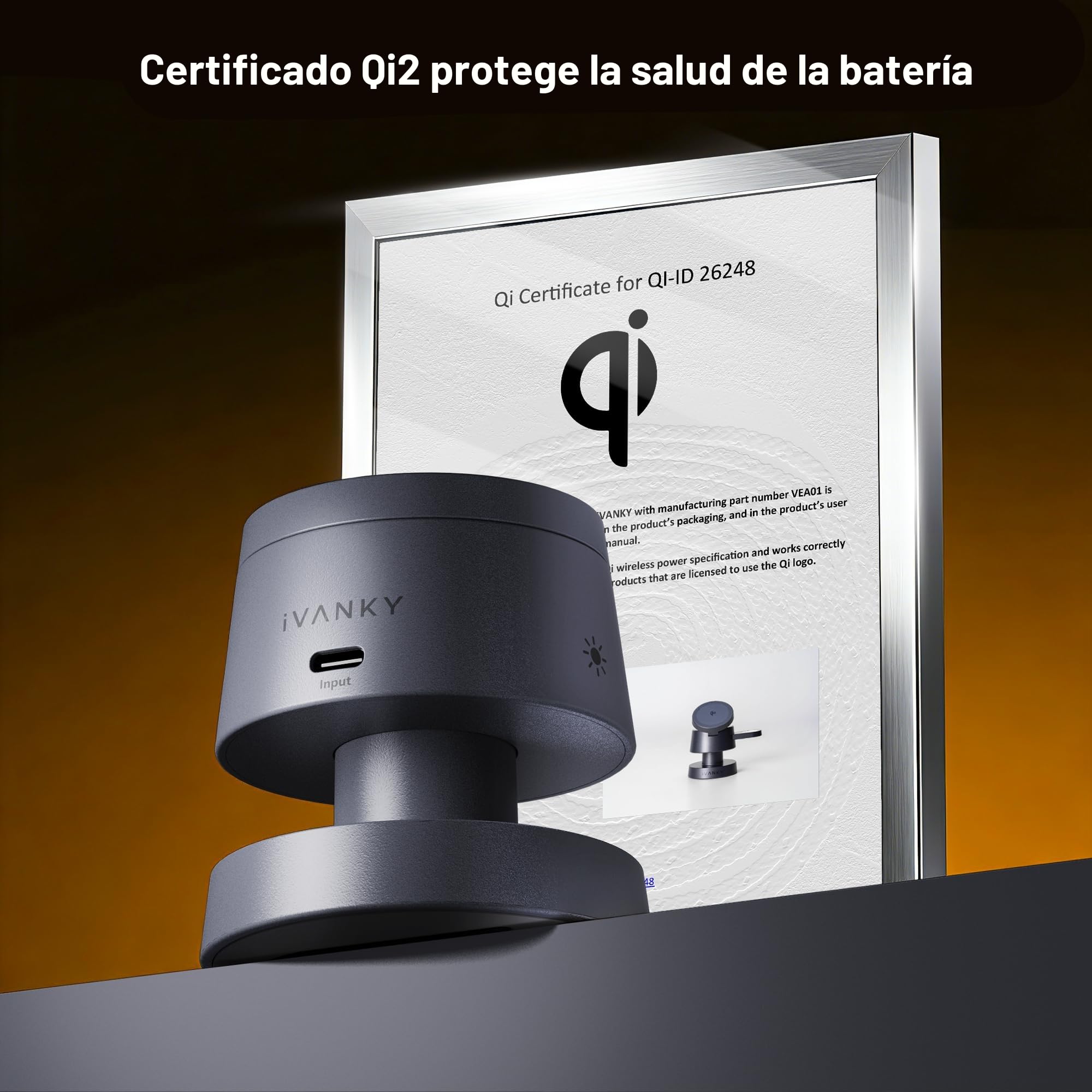 iVANKY para iPhone 17e/17/16/15/14 Series, Cargador Inalámbrico 4 en 1 Cubo con Lámpara de Noche para MagSafe Soporte de Carga Inalámbrica, 3 en 1 Estación de Carga Rápida para Apple iWatch, AirPods