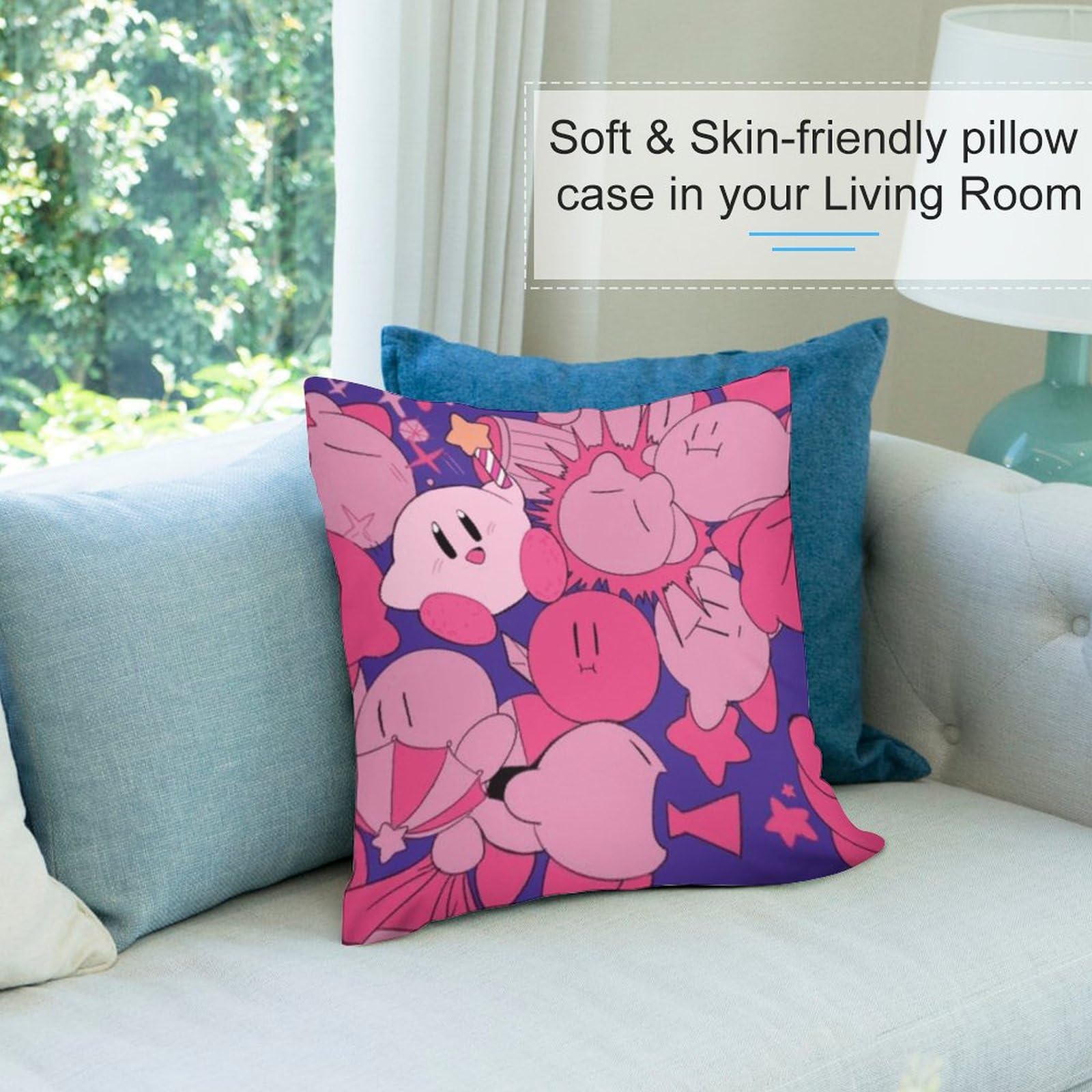 Amazon.co.jp: 星のカービィ クッションカバー おしゃれ 肌触り良い