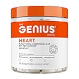 The Genius Brand - Genius Heart, 60 Veggie Pills - Natural Support Supplement May Help Cholesterol Levels and May Help Improve Healthy Blood Pressure - Grape Seed Extract, Vitamin K2 & CoQ10