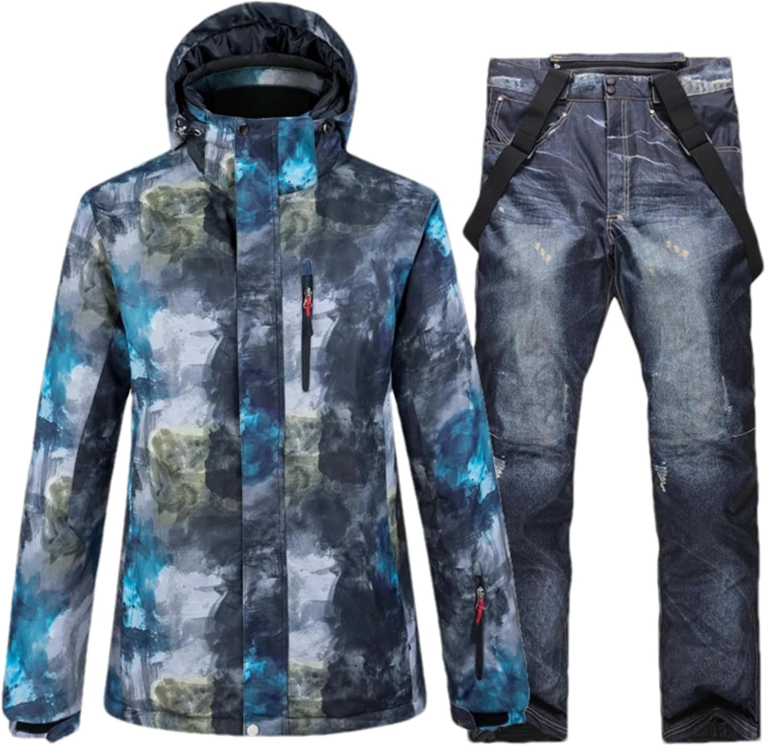 Men Snow Suit Wear Snowboarding Clothes Ski Jacket Pant Jacket Sets