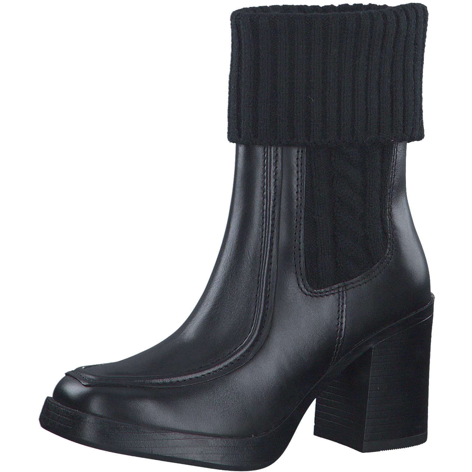 MARCO TOZZI Women's 2-25362-41 Boot Heel, Black, 6.5