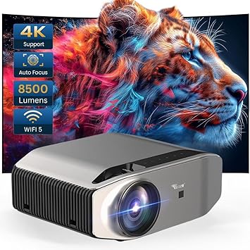 TONZO LS 850 Android FHD Projector, 1080p Native 4K Support| 8500 Lumens Brightness|300