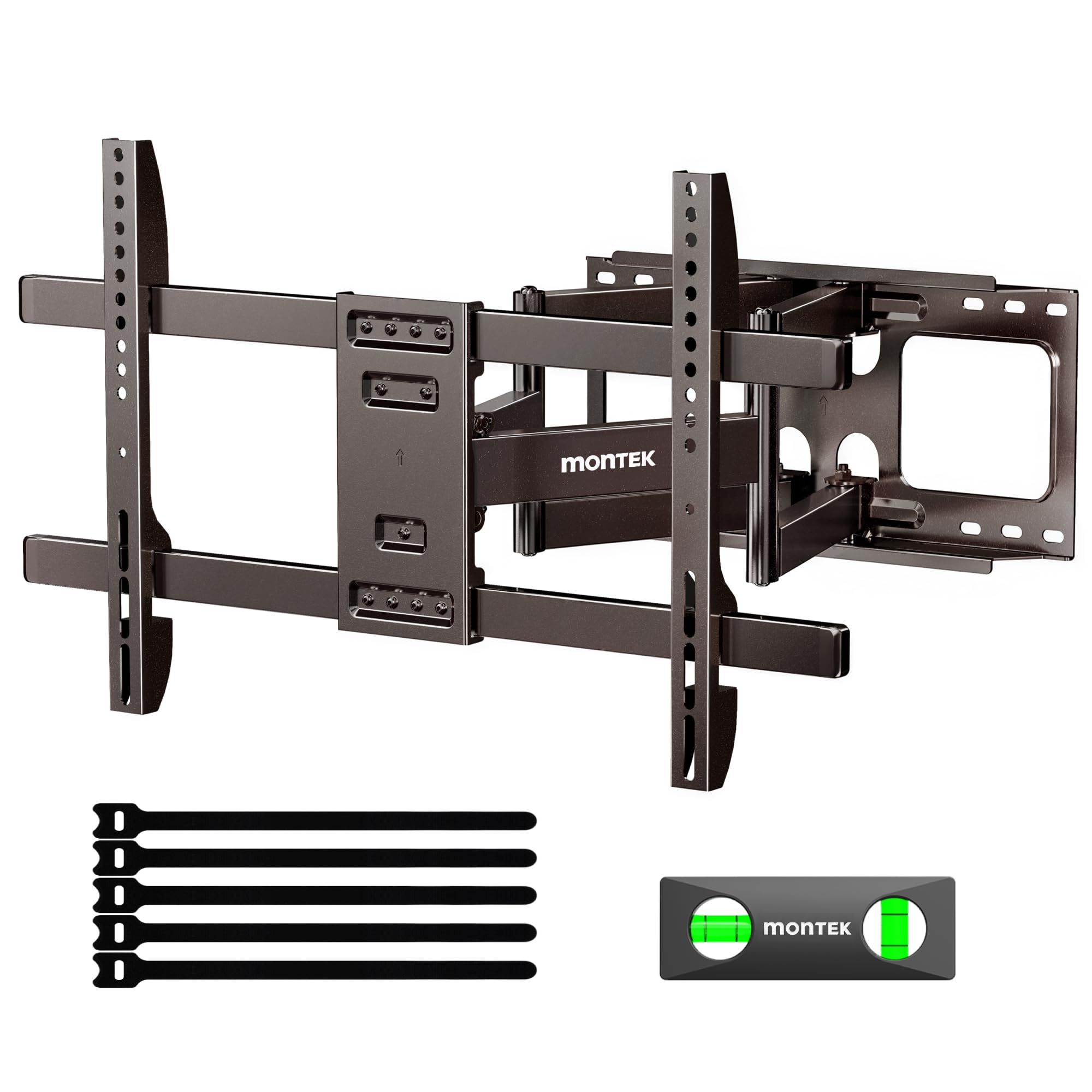 monTEK monTEK Outdoor Full Motion TV Wall Mount for 37-86 Inch TVs, Holds 132 lbs