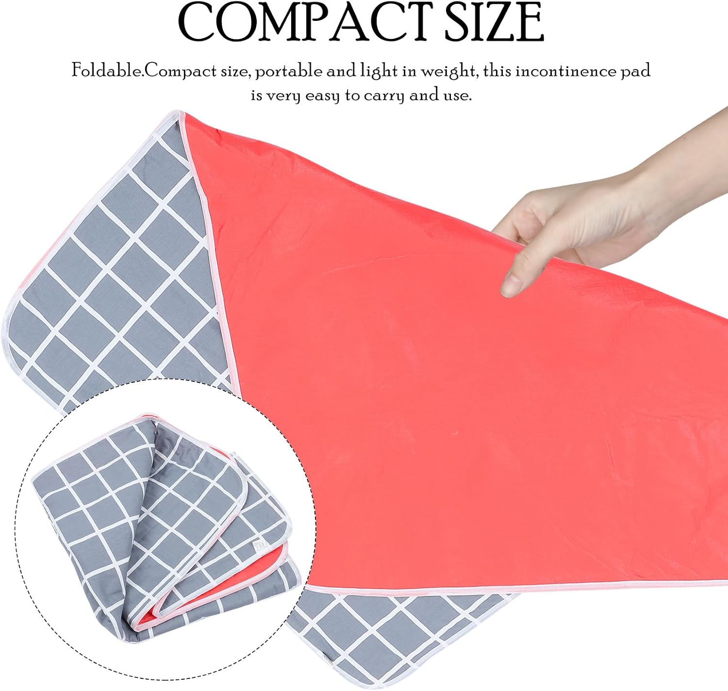 Incontinence Bed Pad for Elderly and Patients Breathable Reusable Mattress Protector for Menstruation and Pet Urinal Use Home Care Mat
