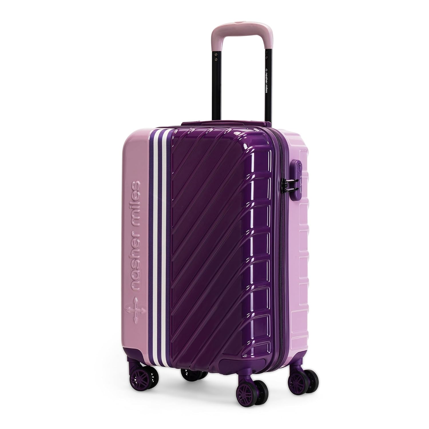 Nasher Miles Vegas Hard-Sided Polycarbonate Spinner Cabin Luggage Light Purple Magenta 20 Inch | 55cm small trolley bag Nasher Miles Vegas Hard-Sided Polycarbonate Spinner Cabin Luggage Light Purple Magenta 20 Inch | 55cm small trolley bag