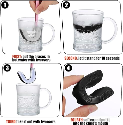 Miniatura 4 de Protectores bucales deportivos para boxeo, baloncesto, fútbol, hockey, karate, baloncesto, baloncesto, rugby