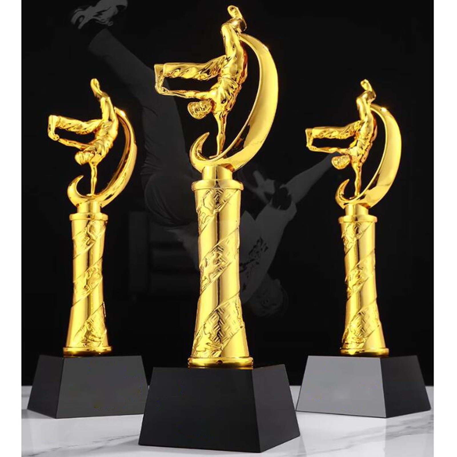 Trofeos, medallas y premios Trofeo del Campeonato De Competición De Baile Callejero. Bailarina Profesional Rompiendo Trofeo Ganadora Categoría Junior Premios del Club De Baile