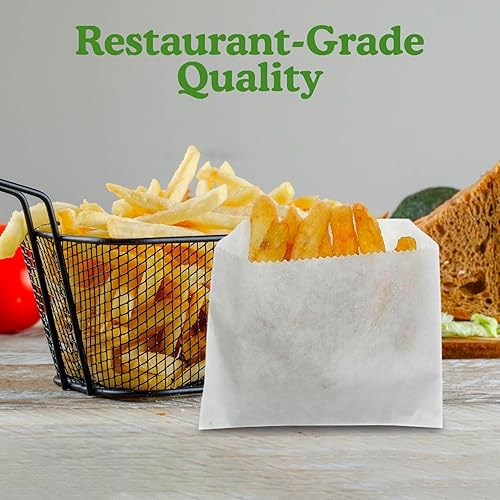 Miniatura 6 de Regency Wraps Bolsas de aperitivos resistentes a la grasa, bolsa de servir para papas fritas, aros de cebolla y más, perfectas para entretenimiento