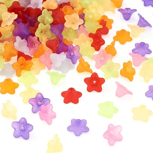 Miniatura 141 de Craftdady Dijes de cuentas de hojas de arce transparentes, colgantes colgantes de adorno para colgar, bonitos dijes para collares, pulseras, Hoja