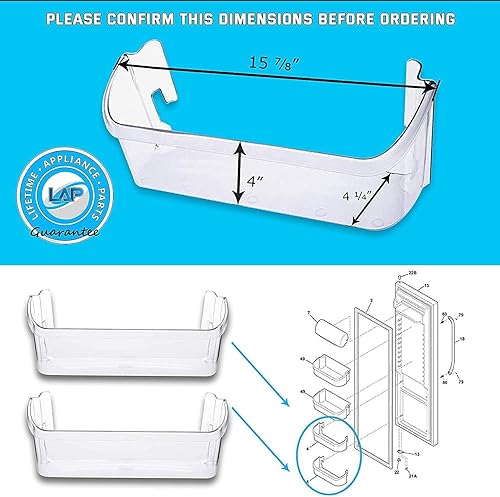 Miniatura 2 de 240323002 Frigidaire - Cubo de repuesto transparente para puerta de refrigerador