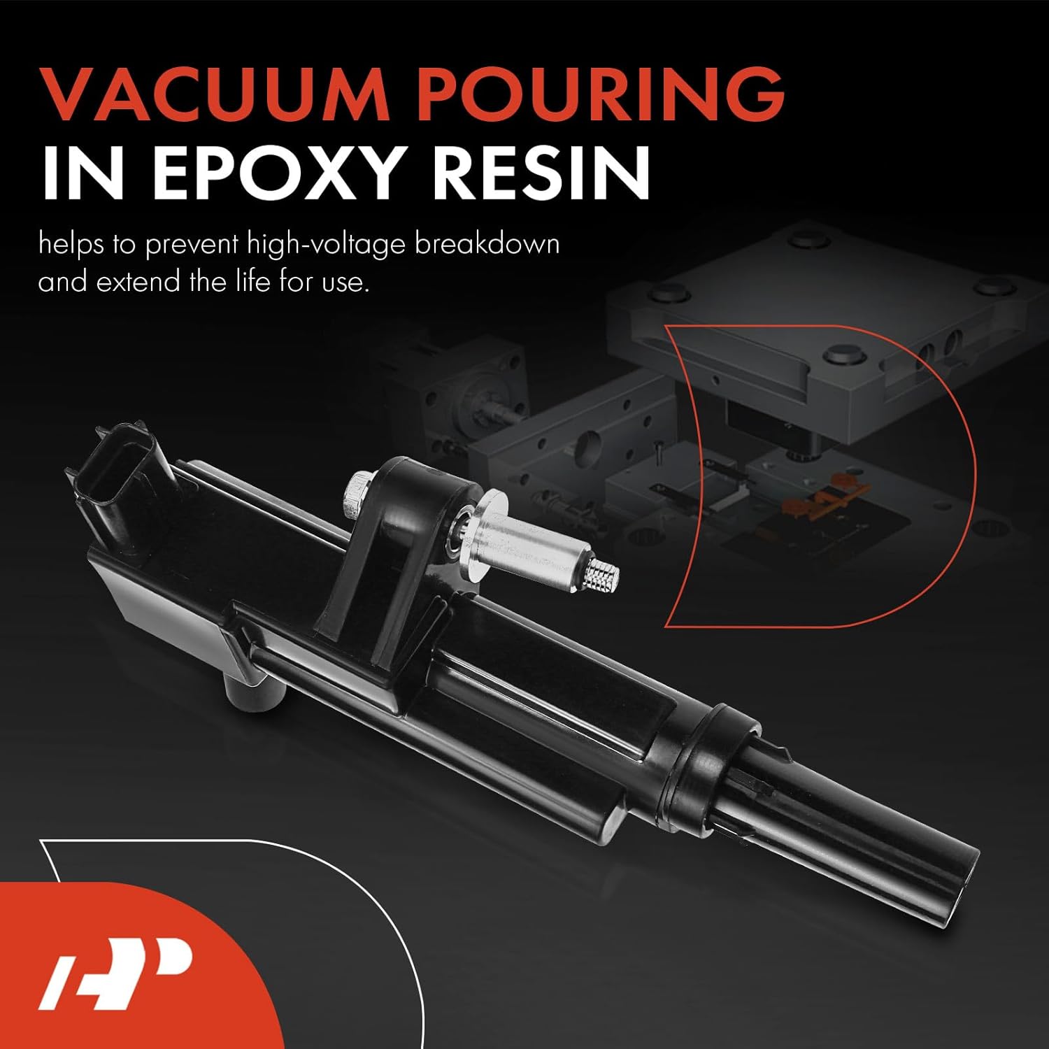 A-Premium Engine Ignition Coil Pack Compatible with Dodge Dakota & Ram 1500 & Jeep Grand Cherokee Commander 2008-2010, Durango & Chrysler Aspen 2008-2009, V8 4.7L