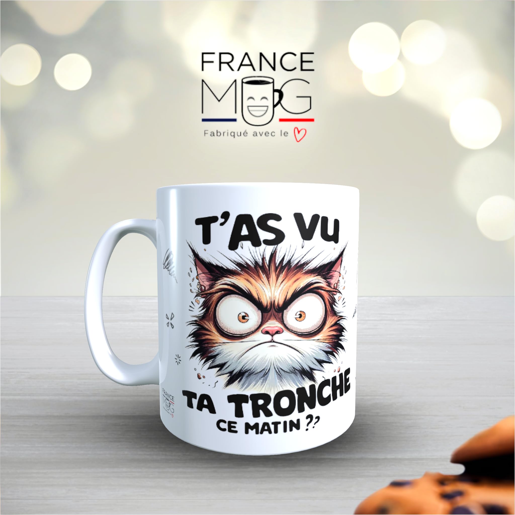Mug France 'J'Peux Pas J'Ai Grand-Prix' - Humour Auto 330ml - Cadeau Mécanique/Passionnés - Fait En France