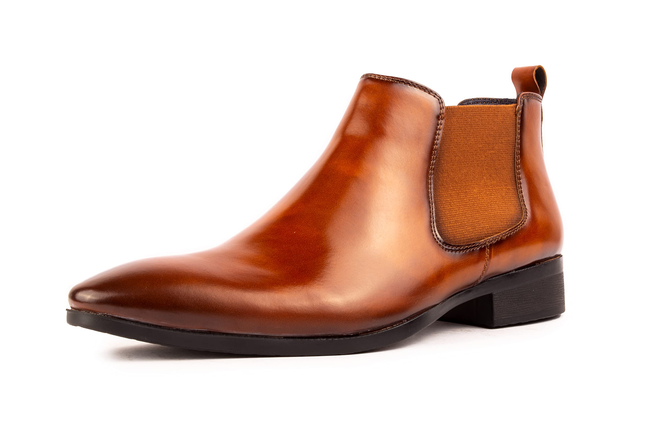 2200C Men's Synthetic Leather Slip On Chelsea Boots | Formal Dress Shoes-image-40