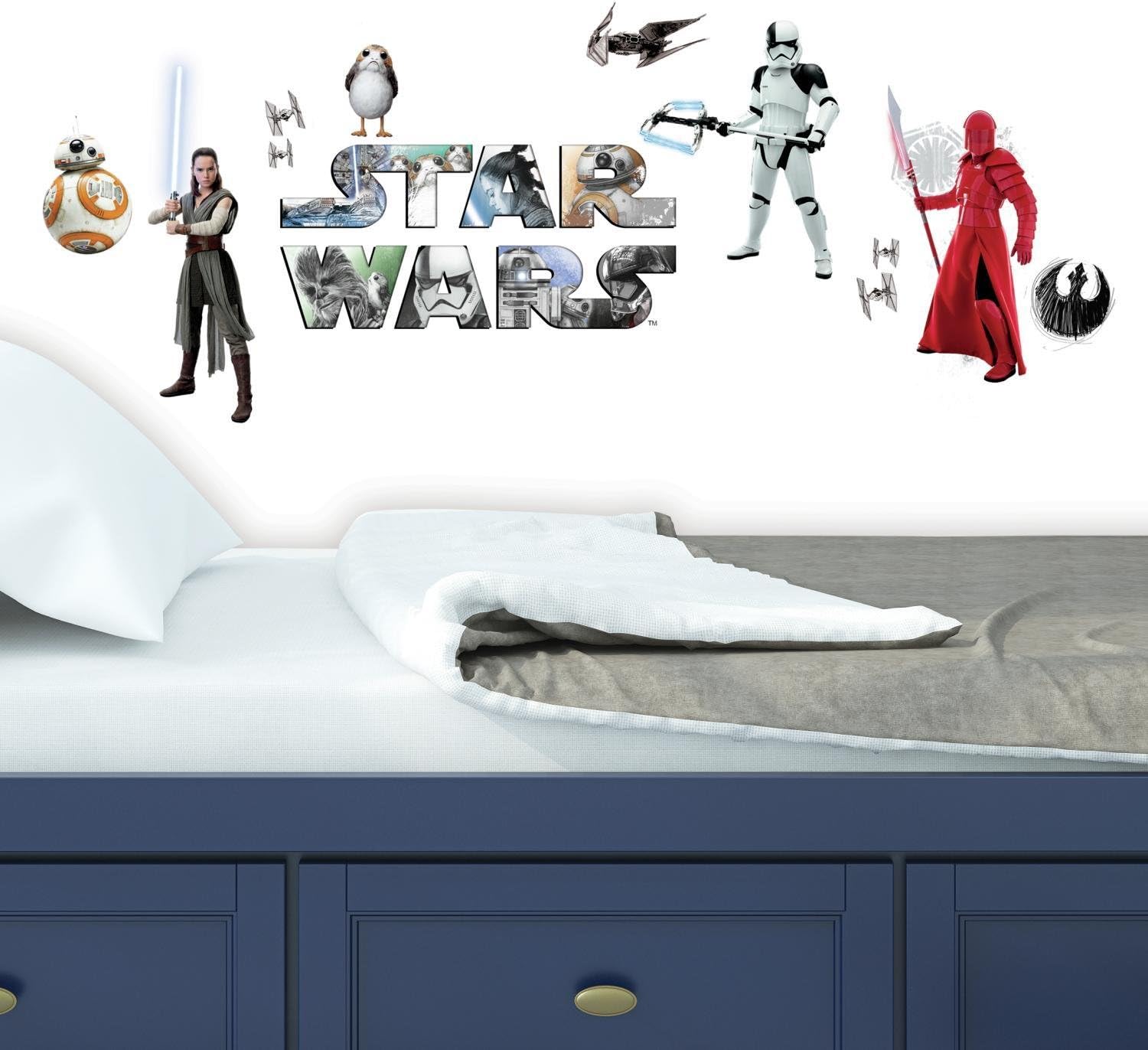 RoomMatesStar Wars The Last Jedi Wall Sticker Peel and Stick Wall Sticker