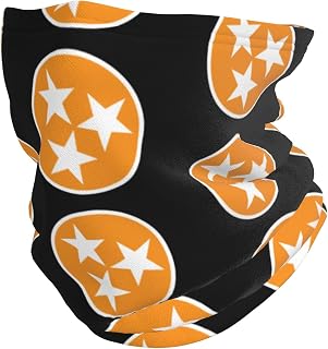 SEAEAGLE Tennessee Orange Star Flag Winter Warm Neck Scarf Coldproof Face Piece Cycling Face Mask