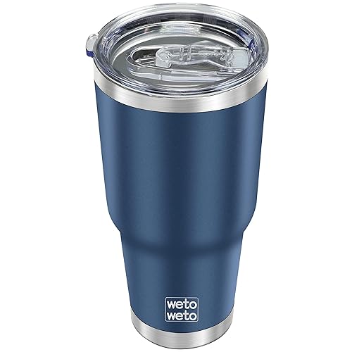 WETOWETO 30oz Tumbler with Lid, Stainless Steel Vacuum Insulated Water