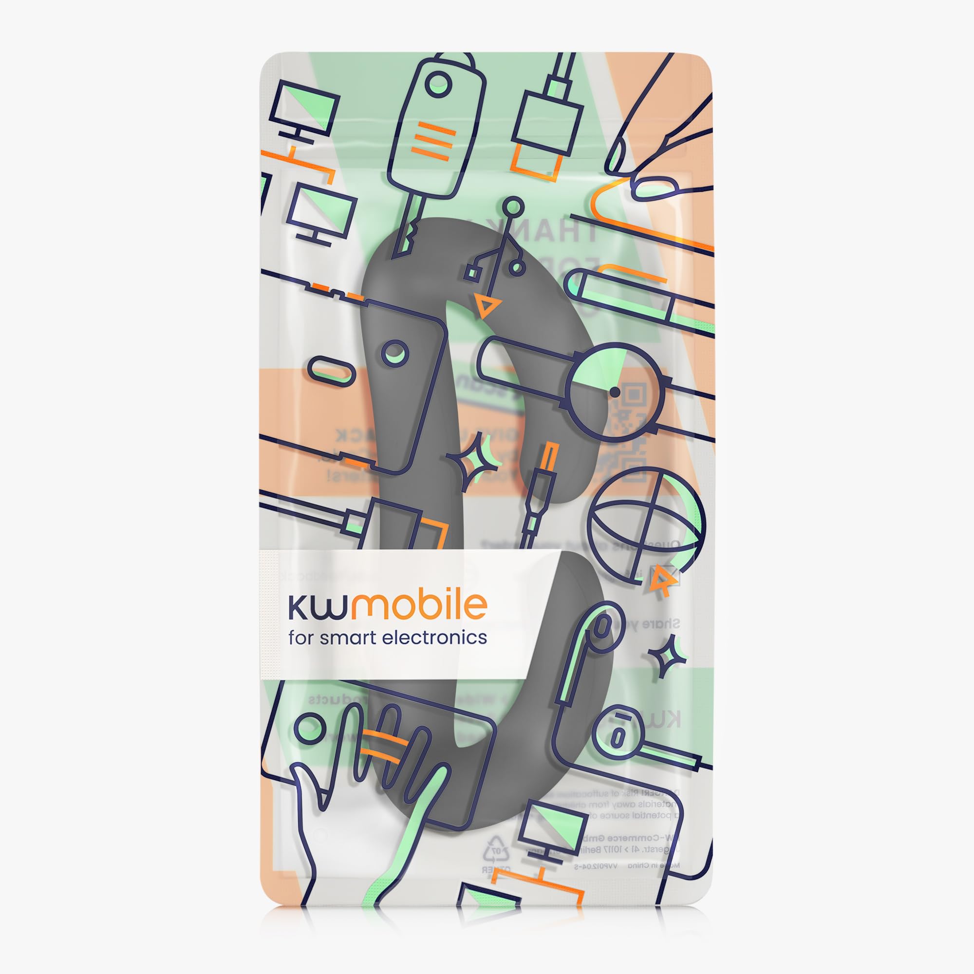 kwmobile Pokrowiec na okulary VR kompatybilny z soczewkami VR Apple Vision Pro Cover - maska silikonowa - czarna