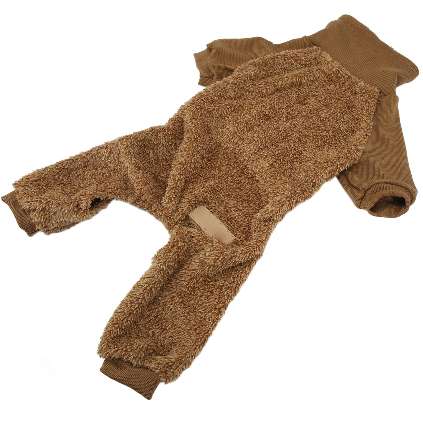 Muiltvoe Winter Dog Clothes, High Neck Warm Pet Sweater with Elastic Underbelly for Small Medium Large Dogs Cats, Cold Weather Protection (L)