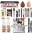 All in One Makeup Kit for Women Full Kit, Make Up Gift Set for Women Teens Girls, Includes Eyeshadow Foundation Lipstick Mascara Brush Sponge Brow Powder Soap Eyeliner Primer Contour Cosmetic Bag