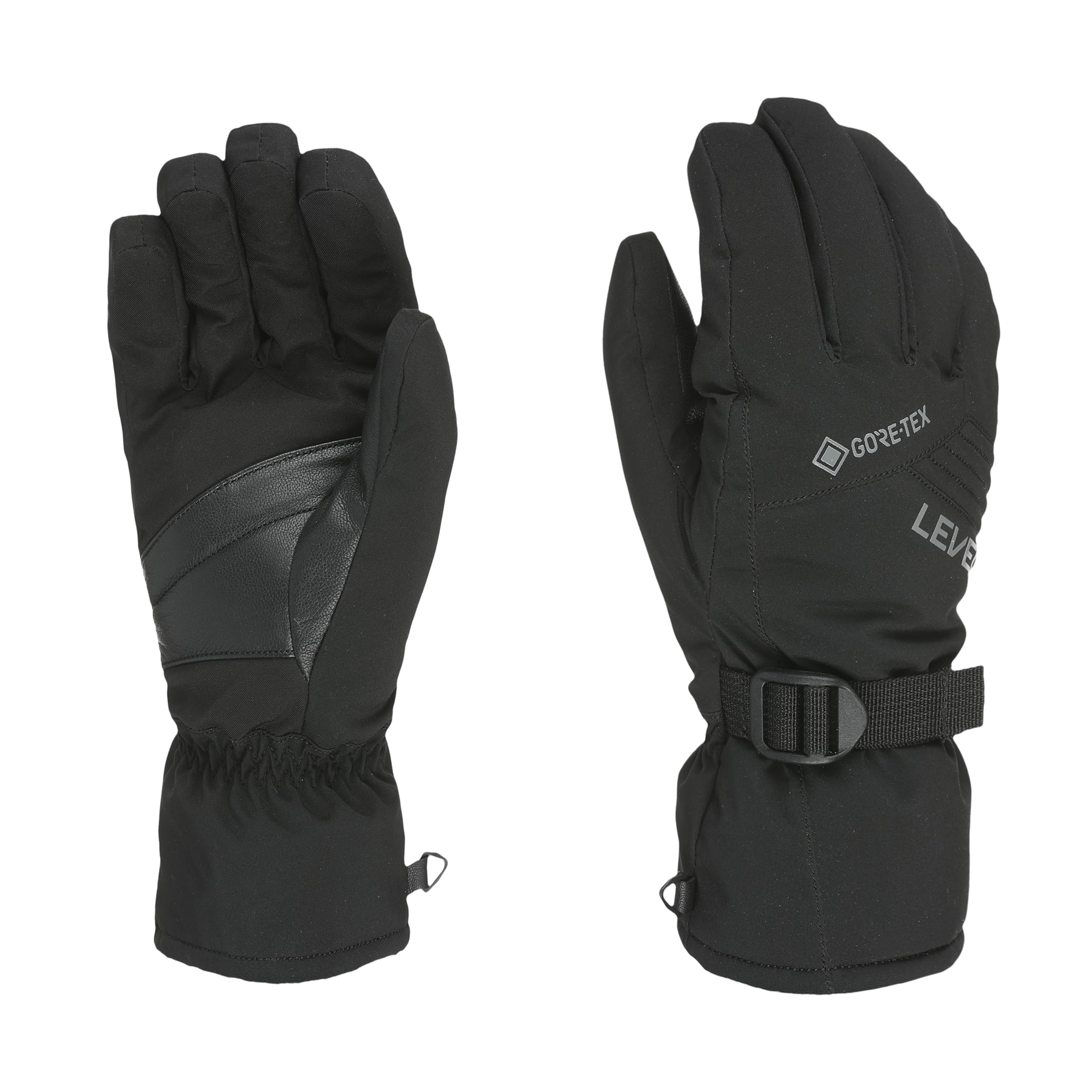 Level Freelander Gore-Tex- Męskie rękawice narciarskie i snowboardowe z mankietem i regulowanym paskiem, wodoodporne i oddychające męskie rękawice zimowe, odzież śnieżna idealna dla narciarzy, 1 para