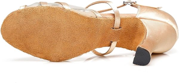MGM-Joymod Sandali da Donna Comfort Mesh Glitter Salsa Tango Sala da Ballo Latina Moderni Scarpe da Ballo Matrimonio Party Sandali - 5