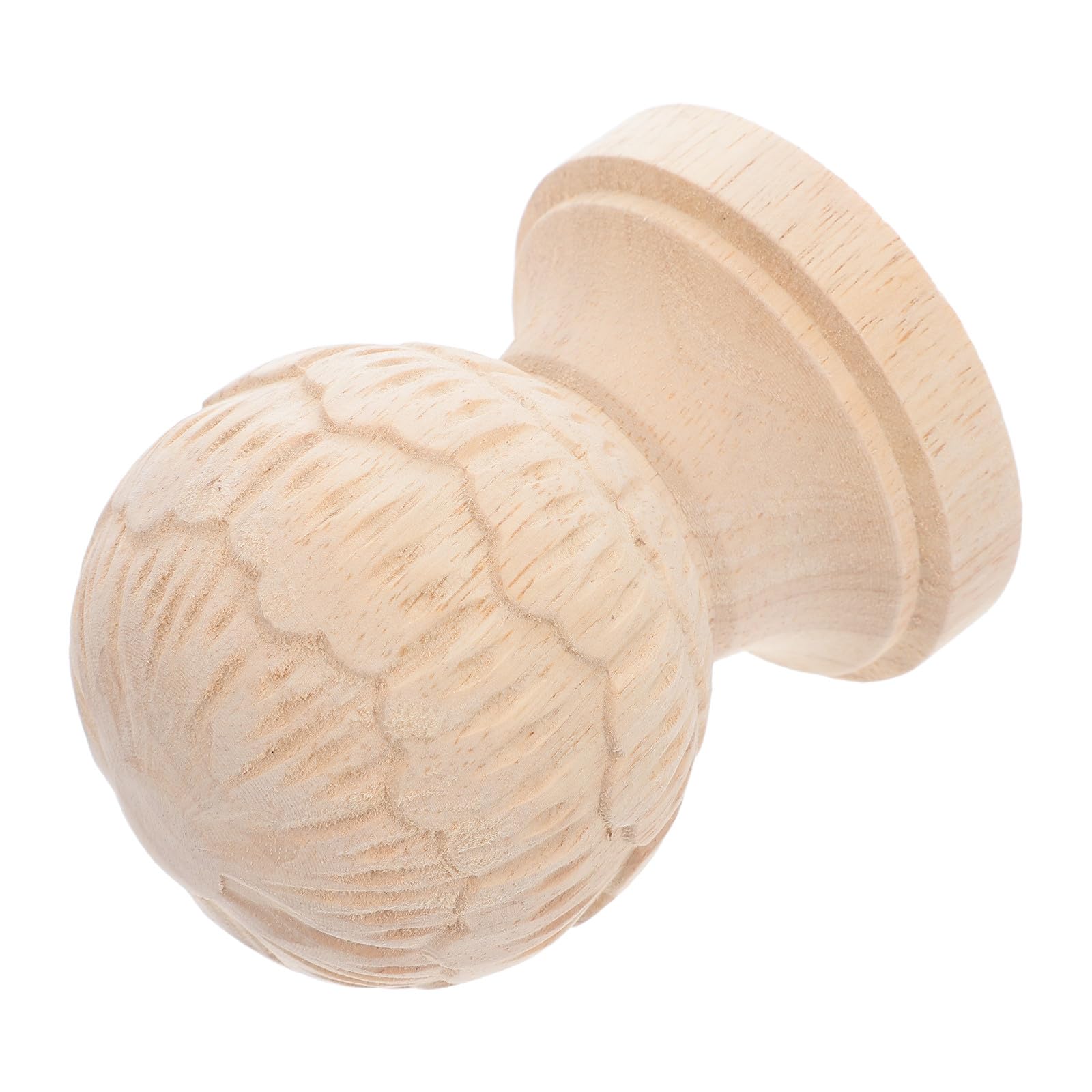Remates para postes de madera en forma de piña tallados de estilo vintage para escaleras domésticas