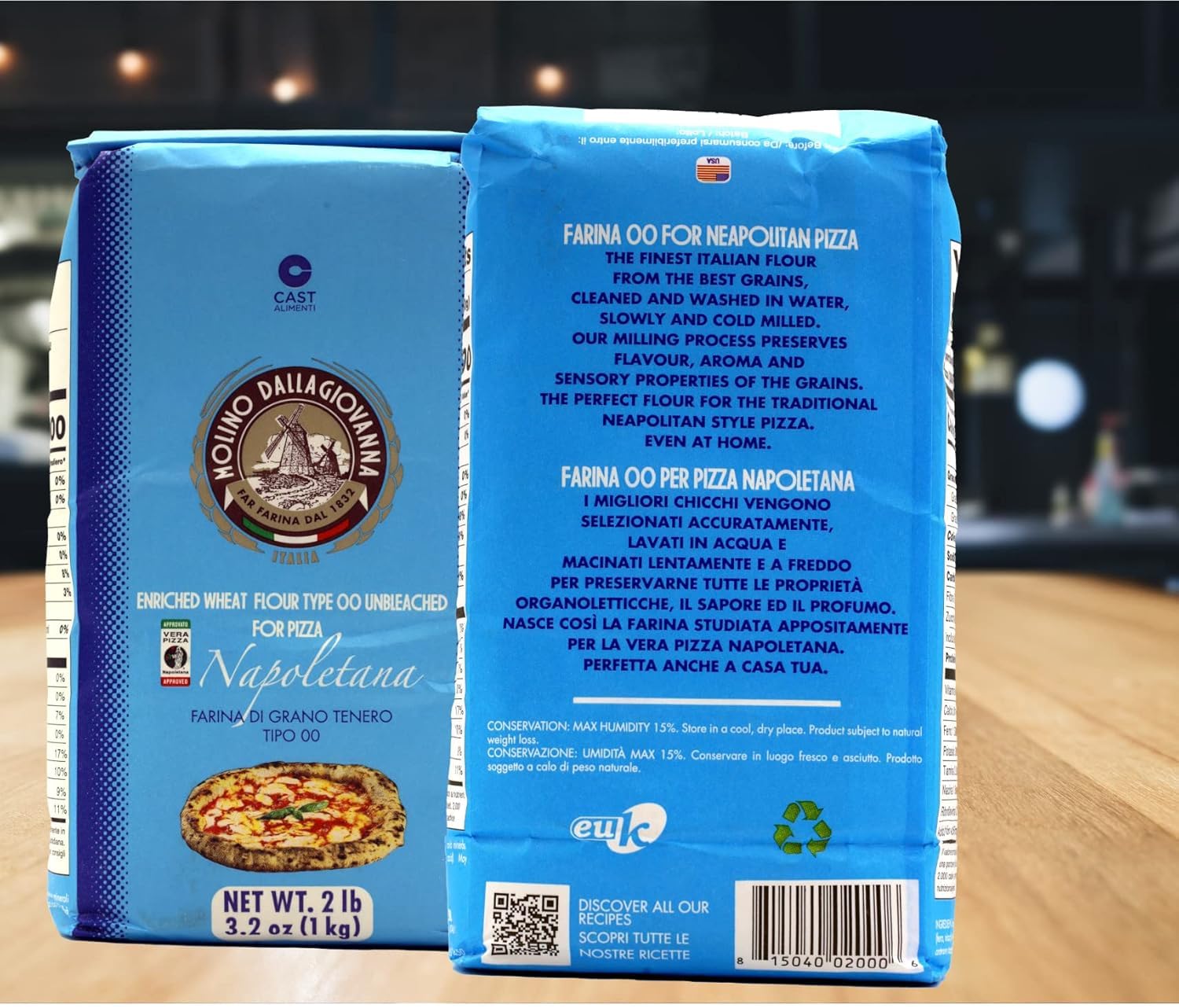 Amazon.com : Molino Dallagiovanna AVPN Certified Italian 00 Pizza