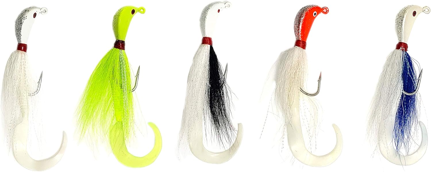 Sanhu Bucktail Jigs 2oz 10 Pieces 5 Colors