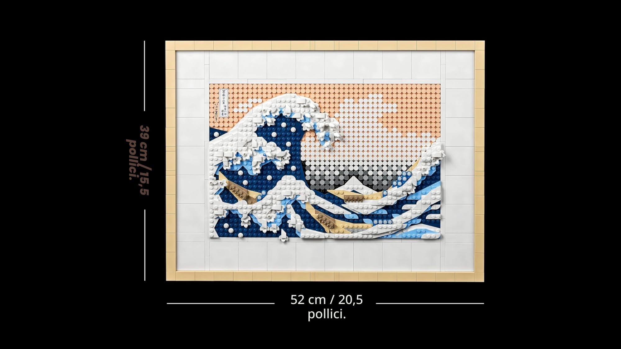LEGO 31208 Art Hokusai - La Grande Onda, Set Fai Da Te, Hobby Creativi per Adulti, Idea Regalo per Uomo o Donna, Lui o Lei, Decorazioni Casa, Quadri Soggiorno Giapponesi