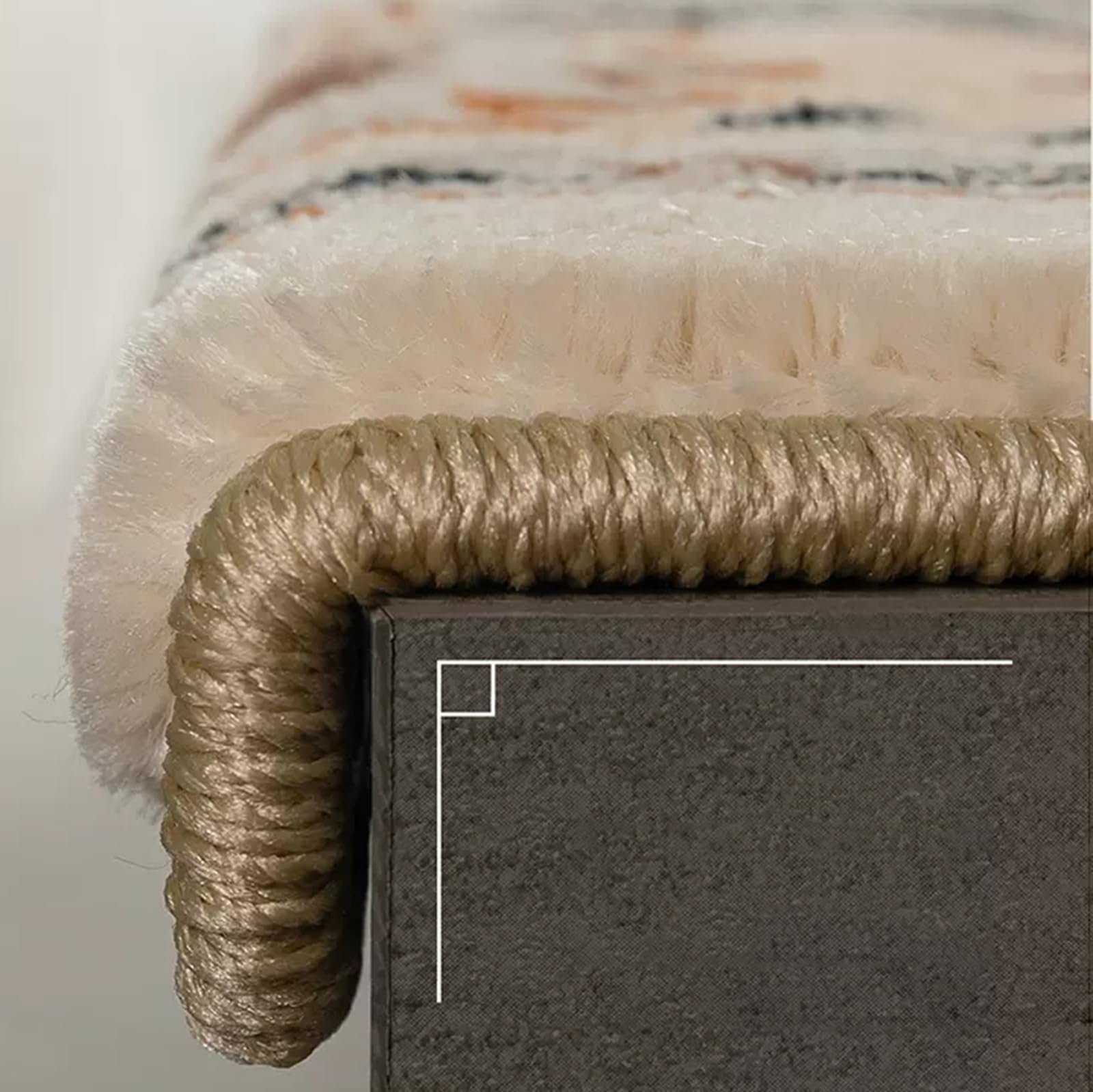 Antypoślizgowy dywan Bullnose schody, odklej i przyklej, do drewnianych schodów, do użytku w pomieszczeniach, wielokolorowe, 100 x 24 cm, bezpieczne i stylowe rozwiązanie bezpieczeństwa schodów
